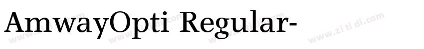 AmwayOpti Regular字体转换 AmwayOpti Regular字体转换